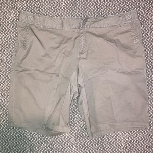 Brown Stretch Cargo Shorts